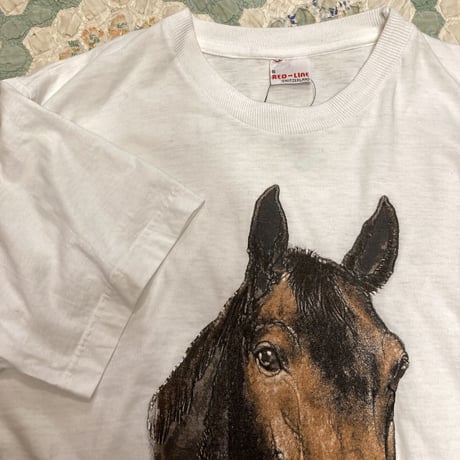 [USED] イケメン 馬プリントTee