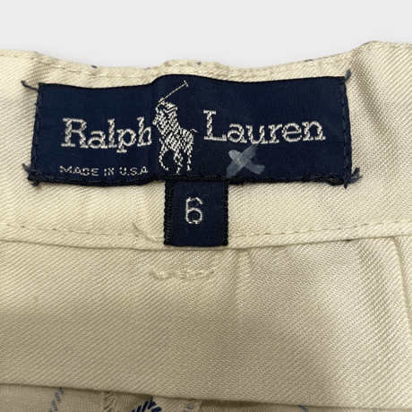 [USED] Ralph Lauren  SILKチェックタックパンツ