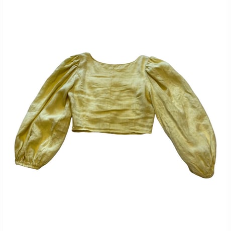[USED]  リネンバルーンスリーブTOPS