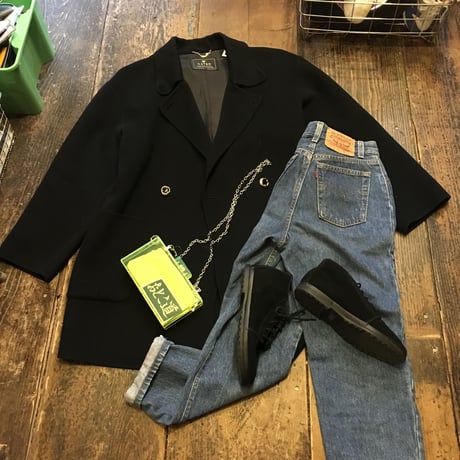 [USED] ゆったりゴージャスボタンのPコート