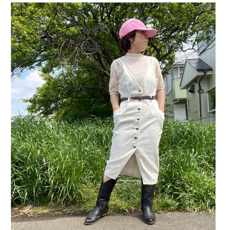 [USED]  WHITE DENIM ワンピース