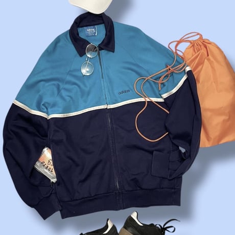 [USED]vintage 70's adidas ラグラン zip jkt