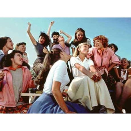 [USED] "Grease"  Pink Ladies サテンジャケット