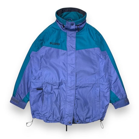 [USED] 90's Columbia 中綿マウンテンパーカー　パープル×グリーン