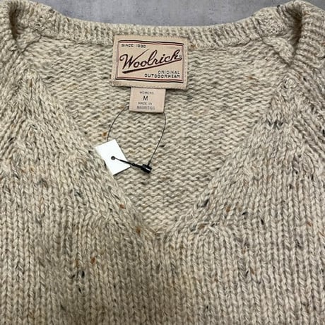 [USED] Wool Rich Vネックネップニット