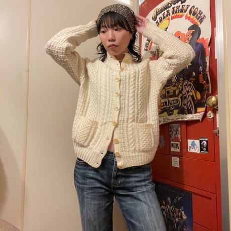 [USED] ivory🍼ニットカーディガン