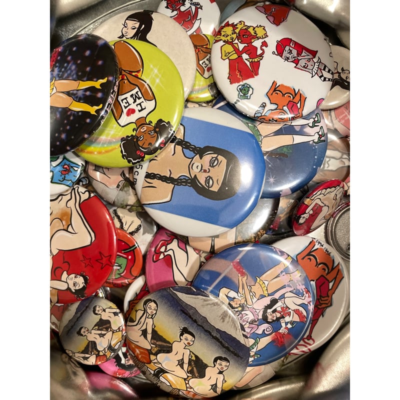 doki doki girls】缶バッジ 5.8cm/3cm | garden730