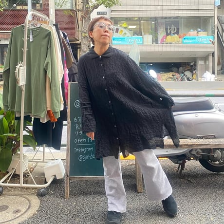 [USED] BLKシフォンシャツ🖤