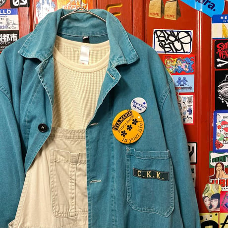 [USED] Euro VINTAGE work JKT GREEN  "C.K.K"