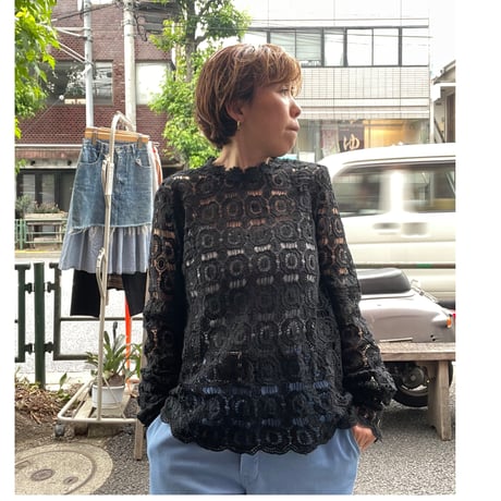 [USED] Black lace TOPS
