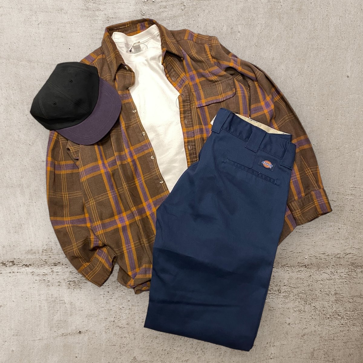 USED Paradise ディッキーズブルゾン ネイビー Mサイズ USED Paradise