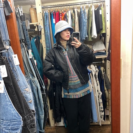 [USED]  ダメージ BLACK MA-1