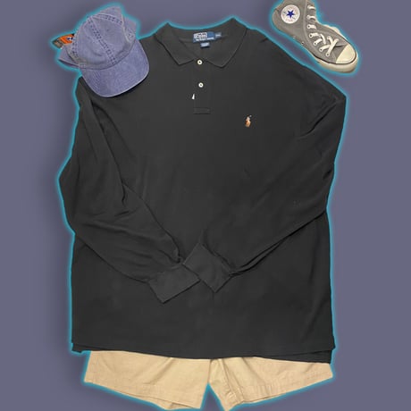 [USED]Polo ラルフローレン 超BIG 長袖ポロシャツ