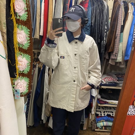 [USED]  Dickies アイボリーのカバーオール