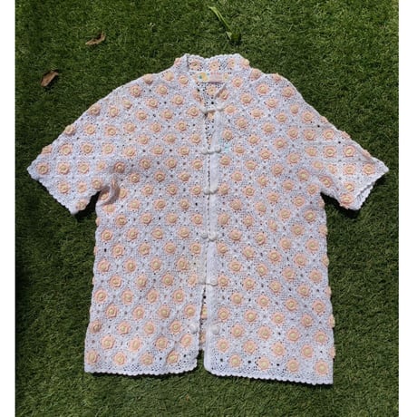 [USED] 鍵編み CHINA カーディガン