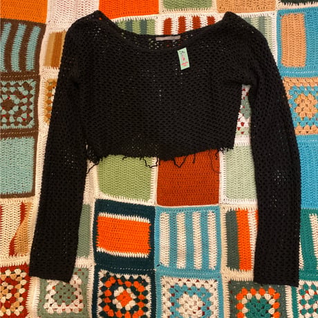 [USED]  スソCUTOFF knit〜♡