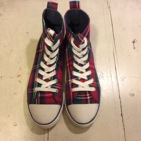 [USED] Ralph Lauren チェック柄 ハイカットスニーカー‼︎