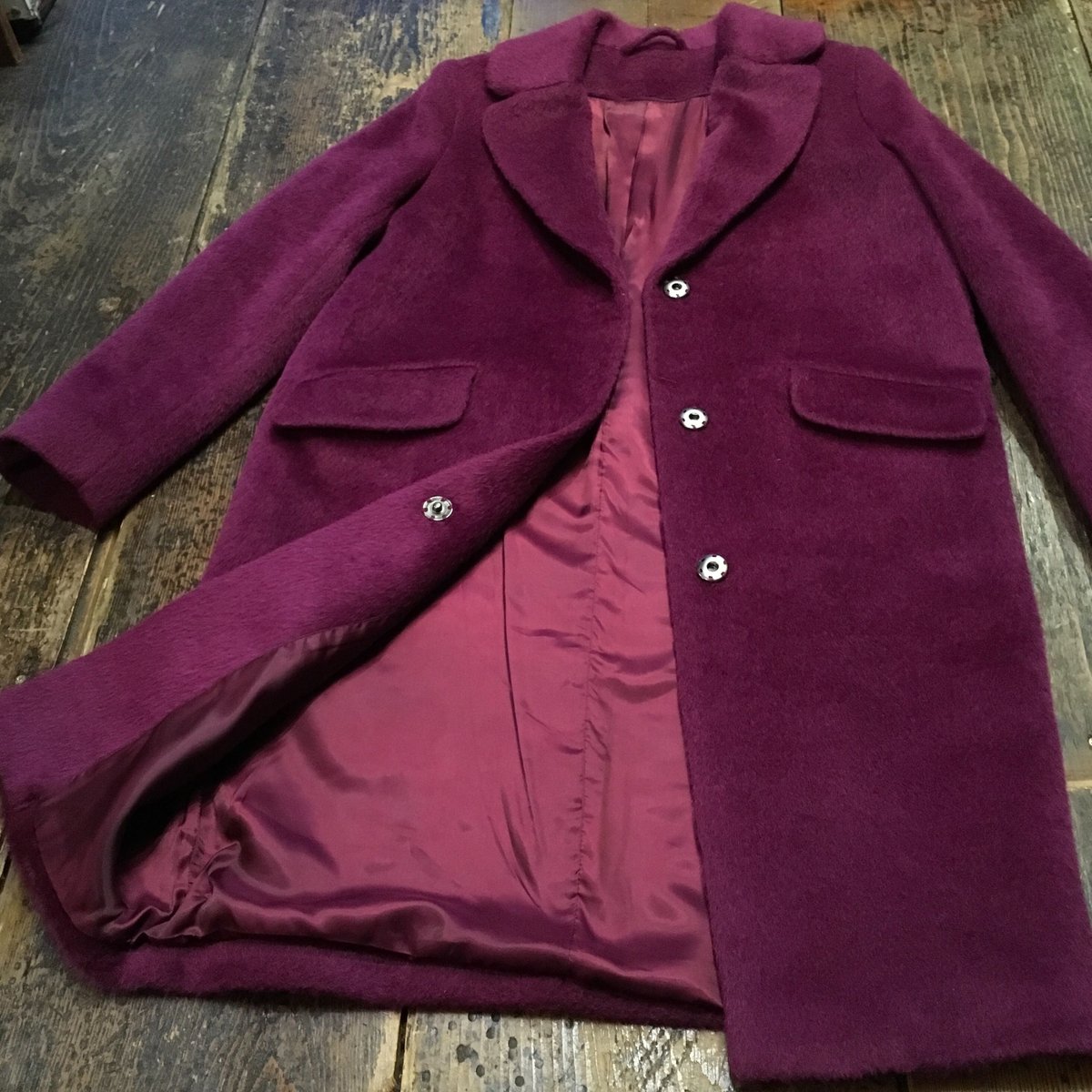 USED] いい色 毛足の長いWOOLコート | garden730