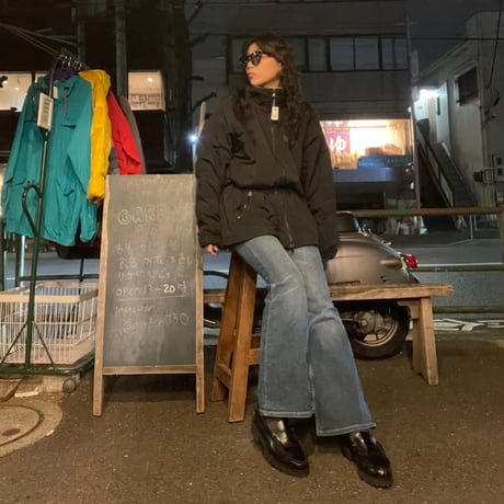 [USED] "PORT AUTHORITY" NYLON×フリース ハーフJKT