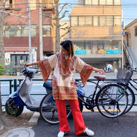 [USED] vintageアフリカン ダシキ シャツ