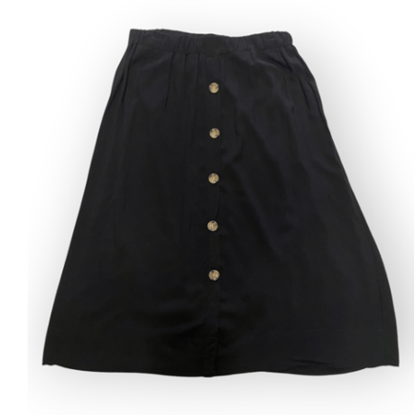[USED]BLACK レーヨンロングスカート🖤