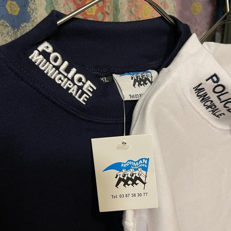 [DEAD STOCK] FRANCE POLICE モックネック ロンTee