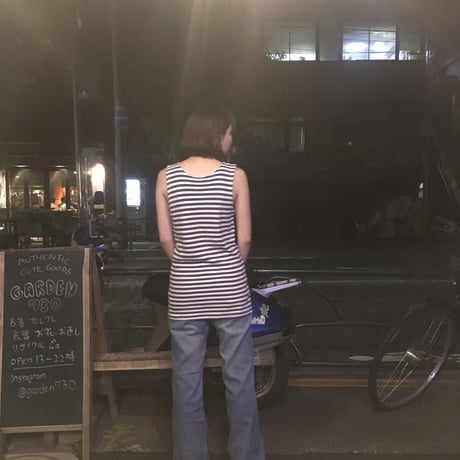 [USED] vintage ! ロシア軍ボーダータンクトップ