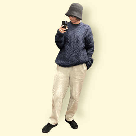 [USED] "Abercrombie&Fitch" ケーブルニット