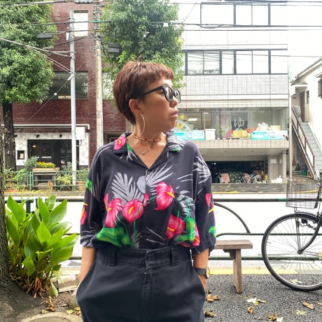 [USED] OLD HAWAII レーヨン アロハ made in USA🌺
