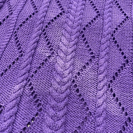 [USED] PURPLE FRENCH SLEEVE KNIT💜