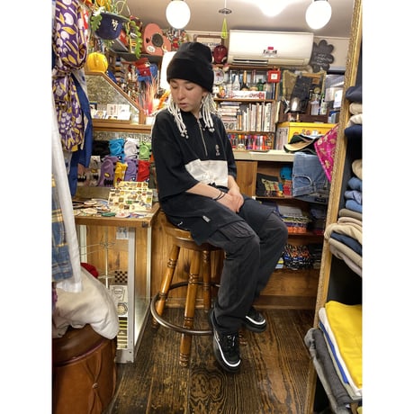 [USED] 90's BESCHWA👽 HALF ZIP sweat