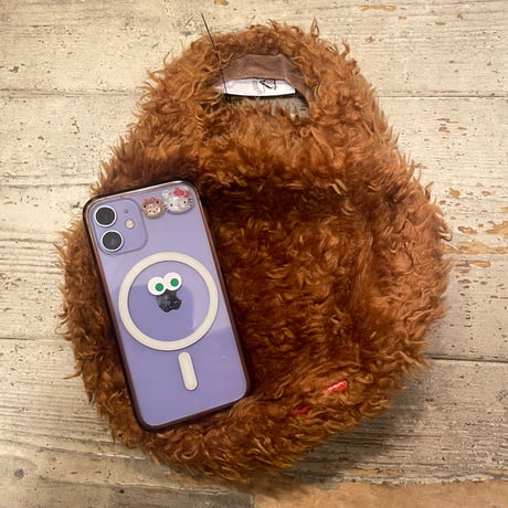 [USED] モコモコ🐻ラウンドBAG