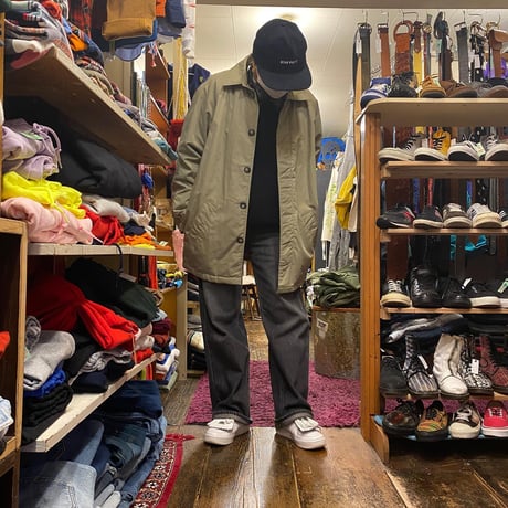 90's Stussy!ステンカラーのハーフコート