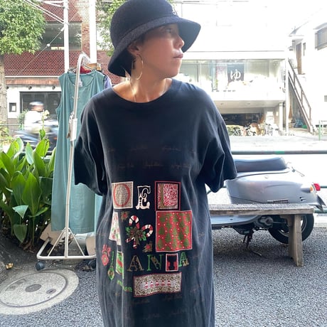 [USED] vintage Tシャツワンピ  NOEL SANTA🎄