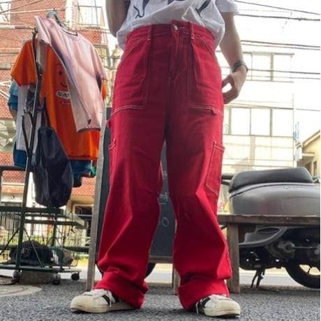[USED] RED ストレッチ ペインターパンツ W29L31