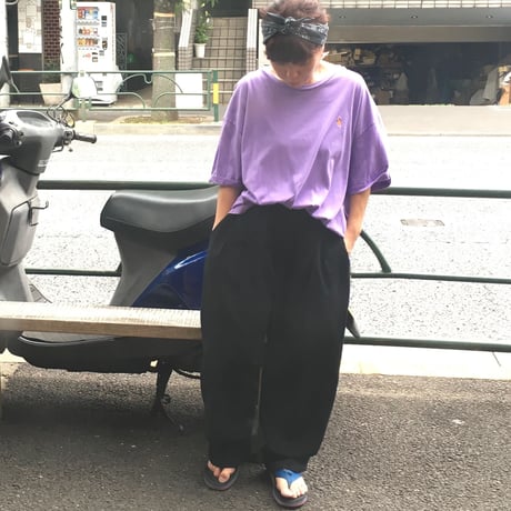 [USED]  Black レーヨン ドレスパンツ