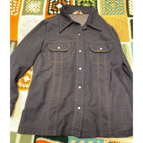 [USED] Lee DENIM風 POLYシャツ