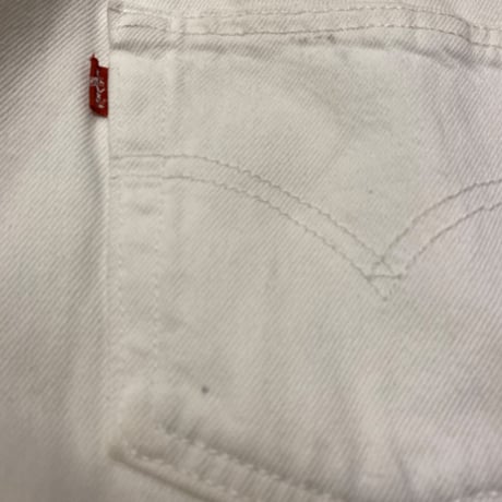 [USED] Levi's 501 WHITE🤍made in POLAND