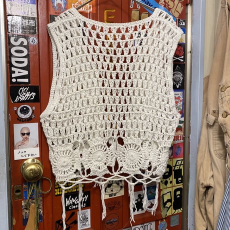 [USED] vintage♡かぎ編み ベスト
