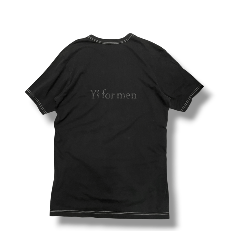 Y's ブラック Tシャツ 1972年製 新品　XL USED] Y's for men / Yohji Yamamoto BLACK Tee |