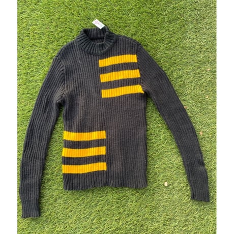 [USED] BLACK×YELLOW 🖤💛リブニット
