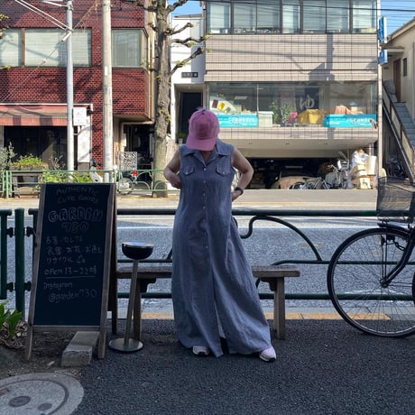 [USED] ギンガム ノースリーブワンピ