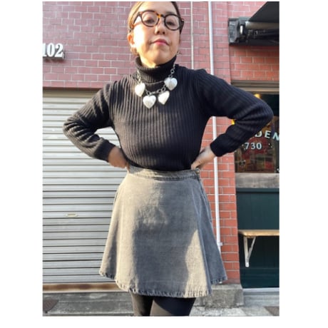 [USED] American apparel デニムミニスカート🩶