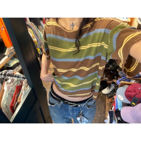 [USED] ゆるゆるボーダーTee