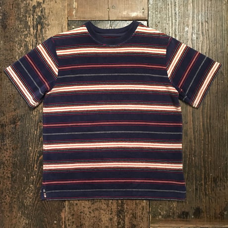 [USED]  パイル素材のボーダーTee