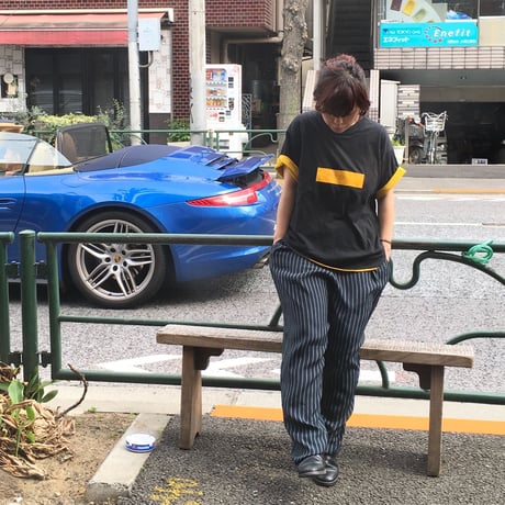 [USED] ストライプ レーヨンパンツ