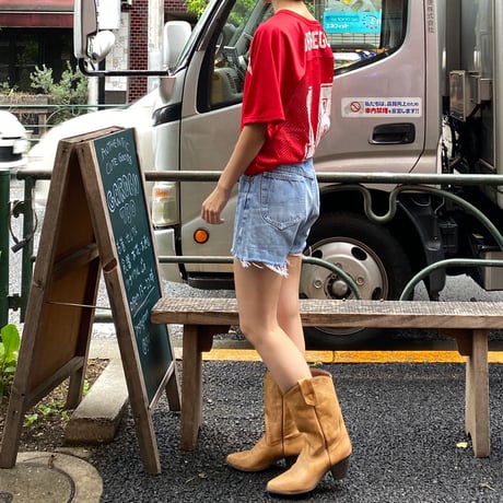 [USED] OLD Lee CUTOFF DENIM / W28 USA