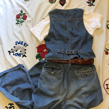 [USED] 70's Levis Ladys DENIM VEST ♡