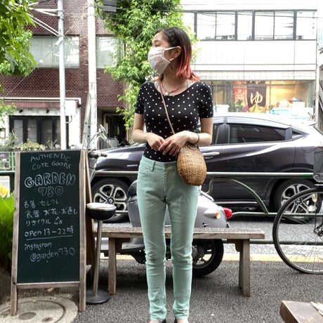 [USED]ドット柄BODY SUIT ●