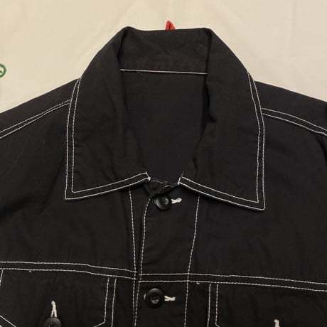 [USED] cuteステッチ🦓BLACK シャツJKT